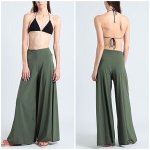 Olive Green Women's Swim Coverup Pants